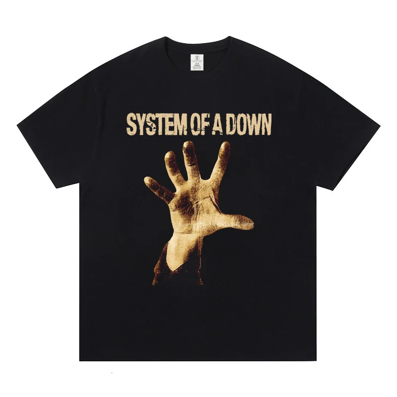 System of A Down Band Short Sleeve T-shirt World Rock Europe American Metal SOAD Fashion Casual Mens and Womens T-shirts 250606