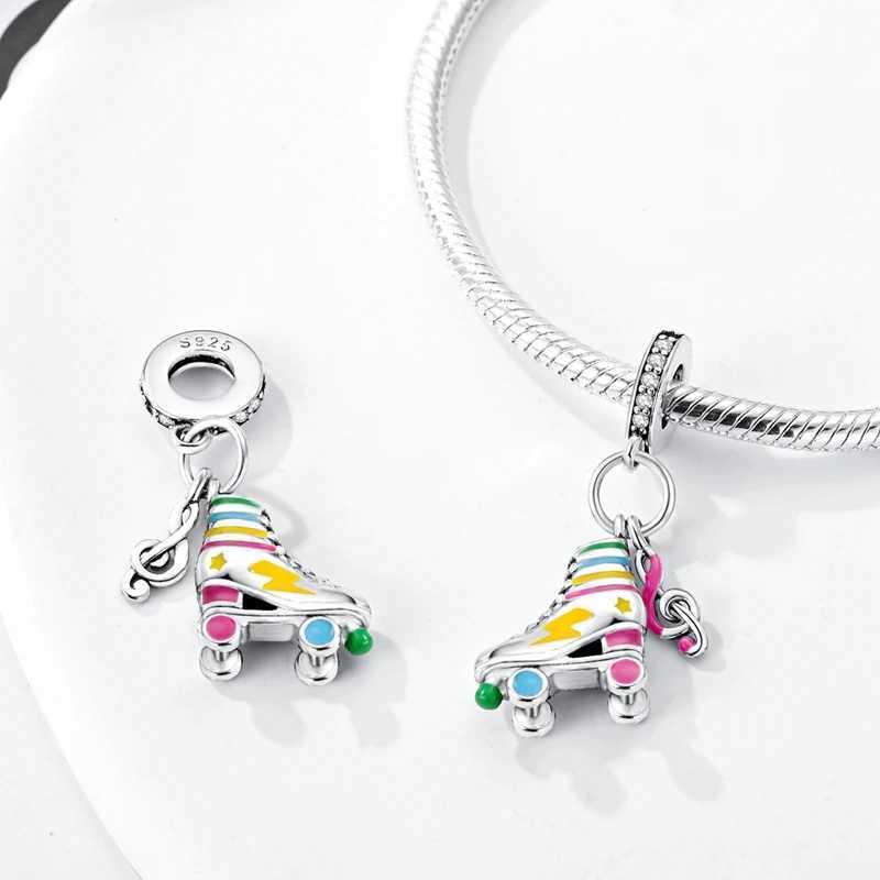 New Collection 925 Sterling Silver Winter Series Skating Ice-skate Charm Charms Fit DlY Bracelet Necklaces Jewelry Fine Gifts XJ250611