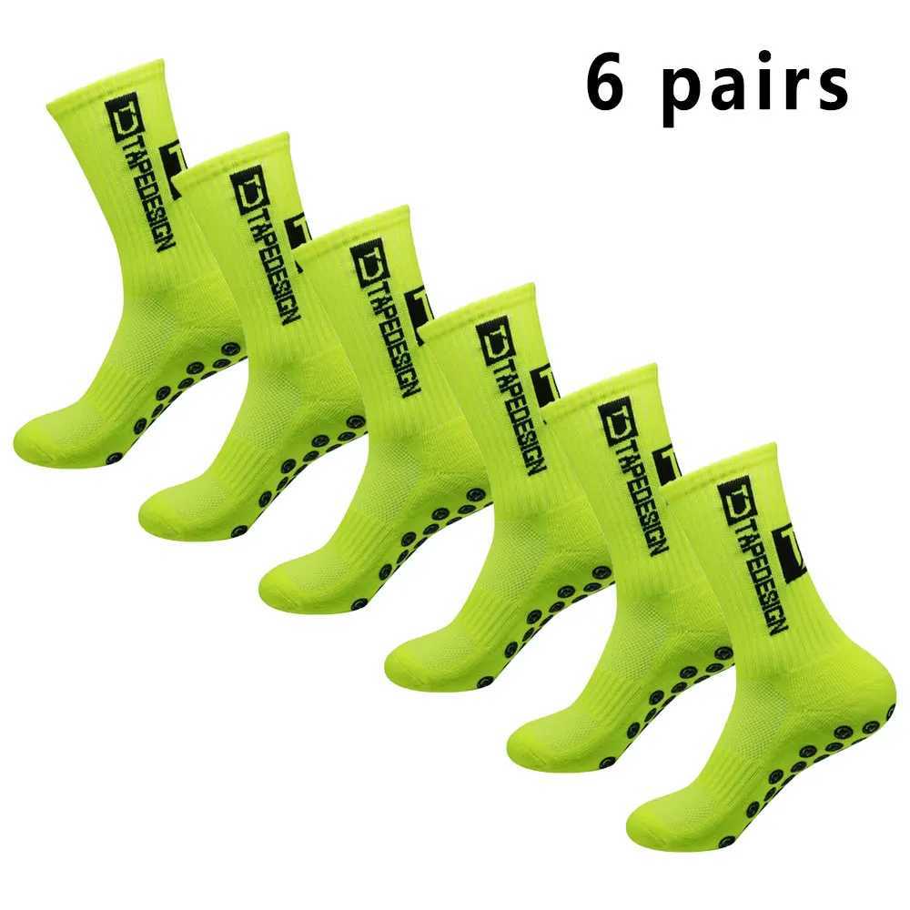 6 Pairs of Socks Sports Socks Mens Mid-calf Socks Silicone Non-slip Dot Socks Basketball Yoga Socks Z250610