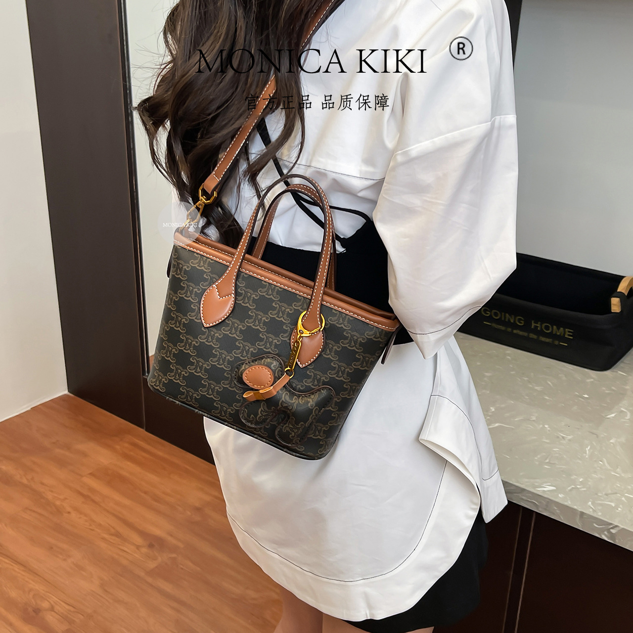 Free shipping designer Bags Old Flower Bag Retro Print 2025 New Basket Bag Textured Shoulder Bag Simple Niche Crossbody Bag Women Bag