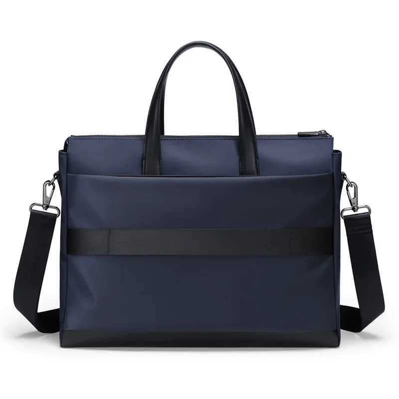 GOLF Briefcase Bag Nylon with Leather Handle Crossbody Shoulder Hand Bag Office Laptop Bags for Men 15 Inch Waterproof Handbags W250610