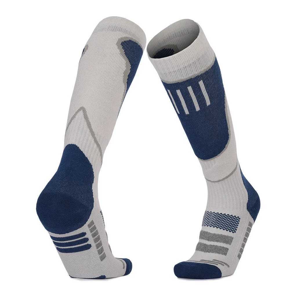 2 Pairs Ski Socks Cold Weather Socks for Snowboarding Snow Winter Thermal Knee-high Warm Hunting Z250610