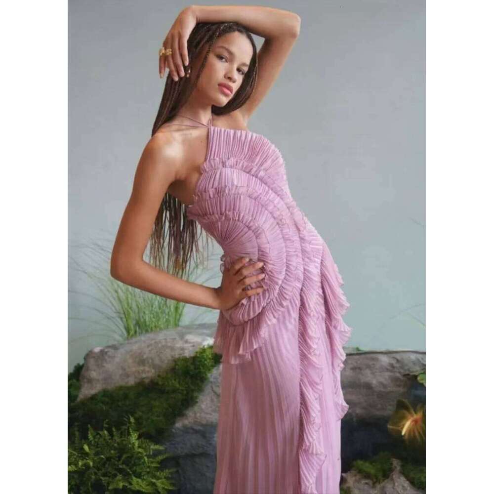 VEITCHE Summer Women Irregular Maxi Sexy Halter Backless Long Dresses Fashion Chiffon Holiday Elegant Party Fairy Dress