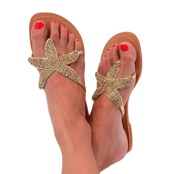 Summer flat flip-flops 40-43 casual womens outdoor fashion slippers beach holder fashion shoes woman slippers 250609
