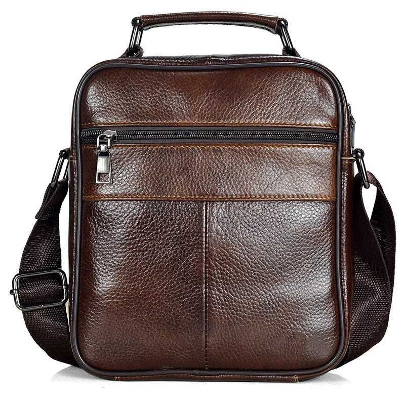 Hot Fashion Men Messenger Bags Genuine Leather Handbags for Men Luxury Brand Male Crossbody Bag for Mini Pad Boy Shoulder Bag W250610