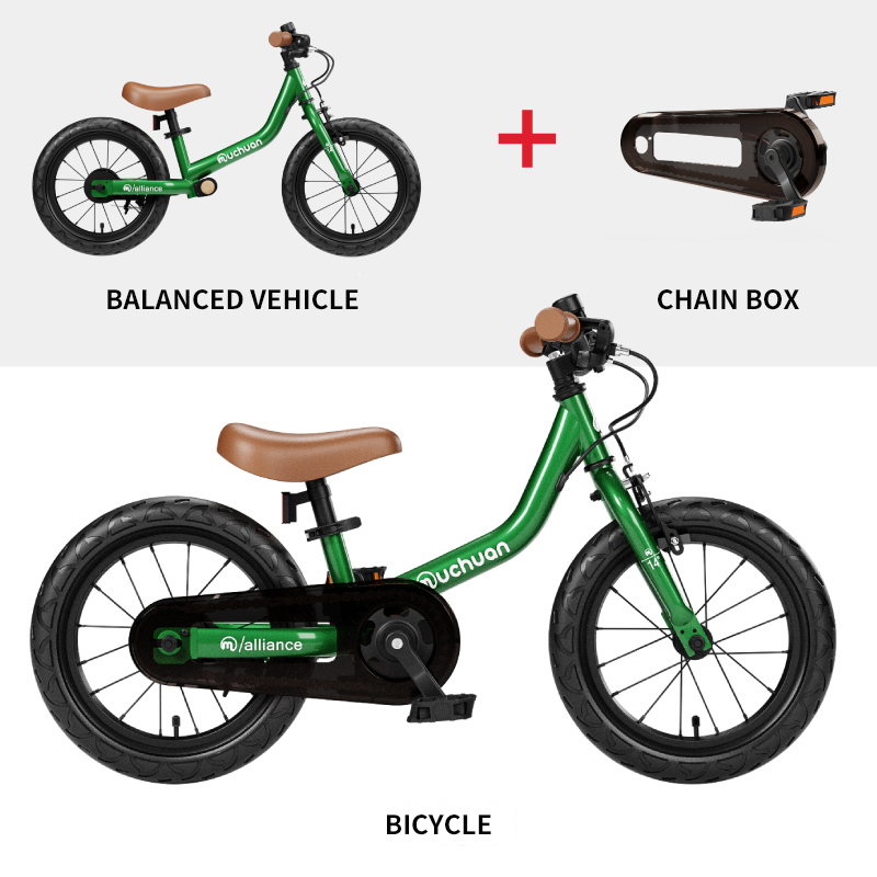 Muchuan 2-in-1 iron balance bike suitable for children aged 2-4 to 6 years as a riding toy bike