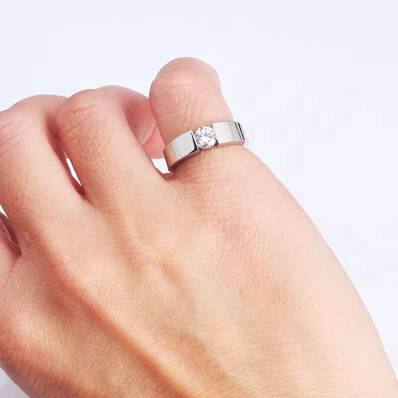 Classic 925 Sterling Silver Lab Diamond Engagement Ring Designer Moissanite Promise Wedding Proposal for Women Ladies