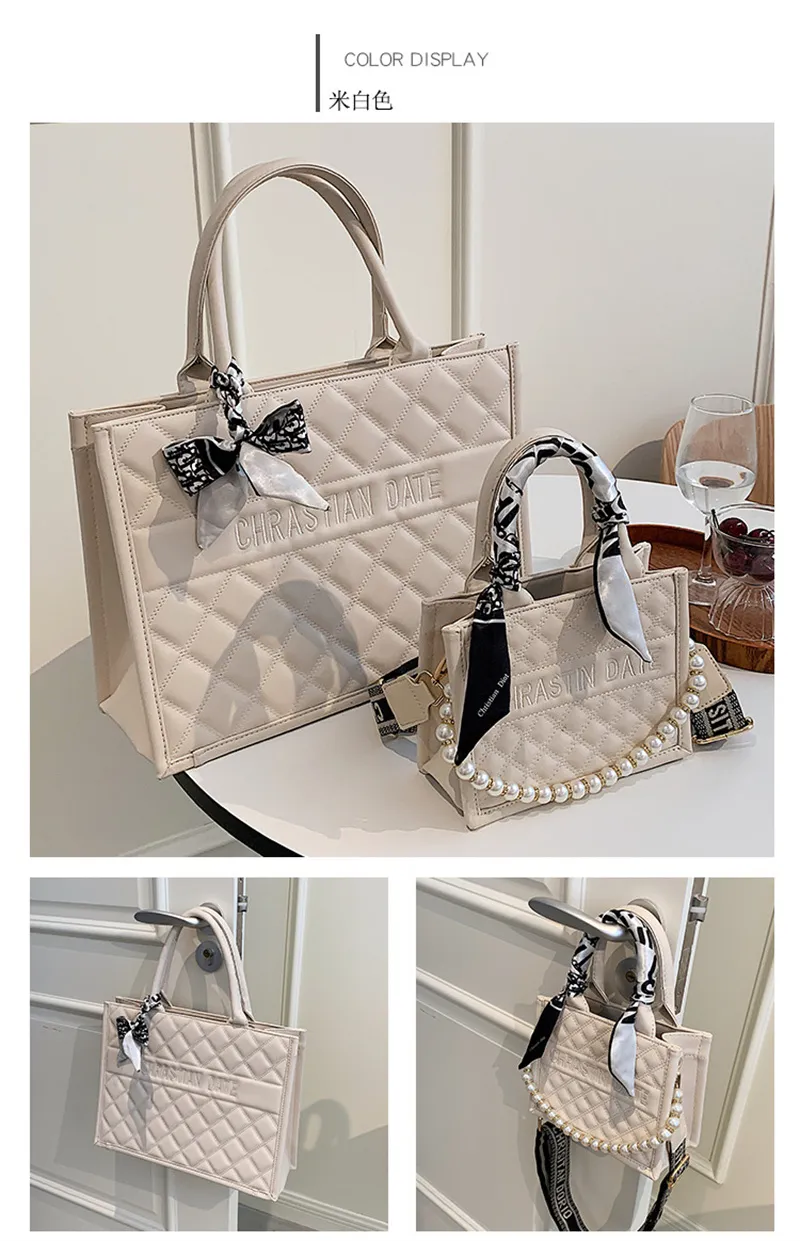 Shoulder Designer Tote Handbag Fashion Comter Large Capacity Shopping Bag Mesh Crossbody se Ladies White Free shipping