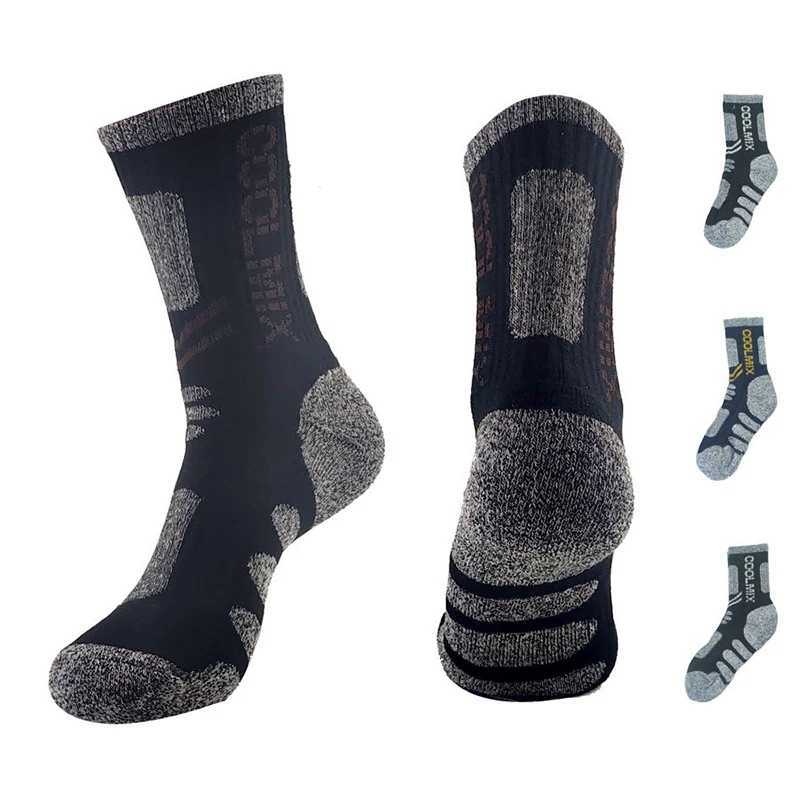 Mens Outdoor Sports Socks Suitable for Hiking Mountaineering Sweat Absorption Breathable Pure Cotton Sports Socks Z250610