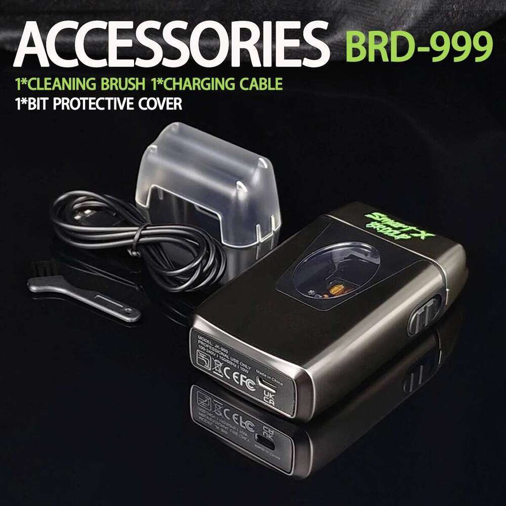 9000Rpm BRDCLIP Brd999 Magnetic Motor Professional Electric Men's Beard Trimmer Double Foil Shaver USB Hair Cutting Hine