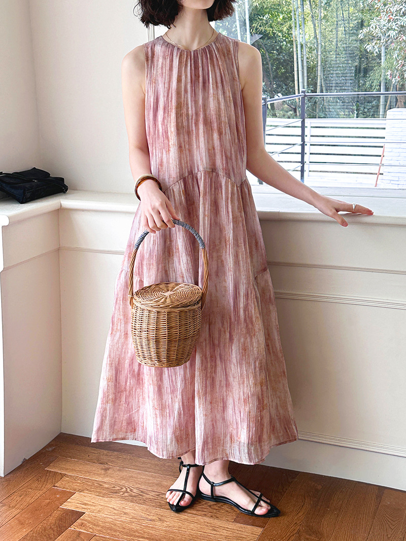 XX190 New French holiday fairy dress female temperament exquisite niche romantic skirt