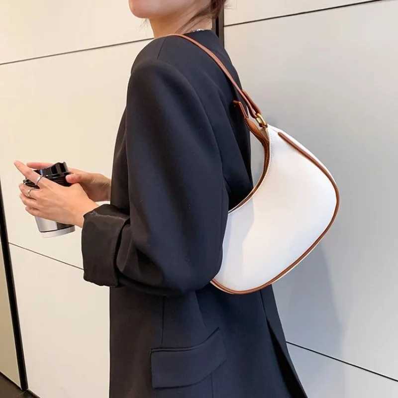 Vintage Dumpling Underarm Bag For Women PU Leather Shoulder Bag XJ250610