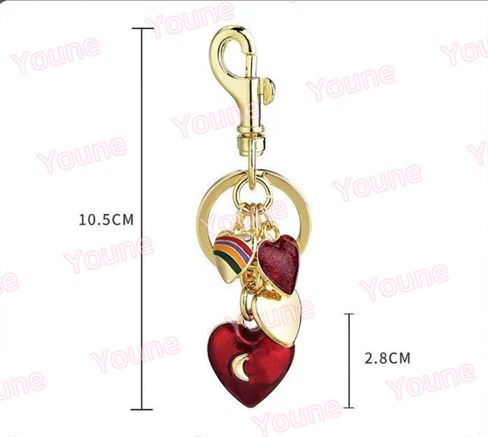 Bag Charm Co ch keychain for Women bag charms Keychains fruit cherry Classic Pendant Fashion Key Rings quality Refreshing Style key chain Lanyards