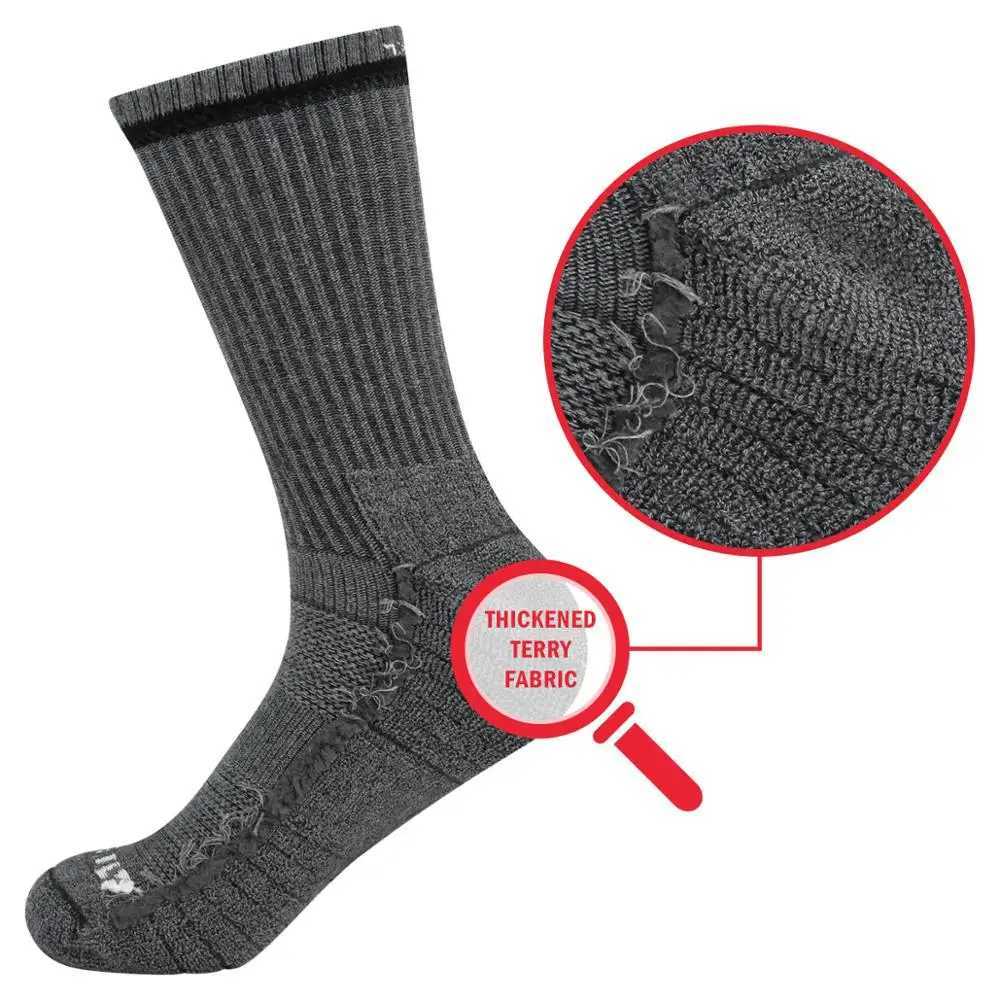 2024 New Winter Men Thick Breathable Cotton Cushion Crew Outdoor Sports Hiking Trekking Socks Work Boot Socks Women socks Z250610