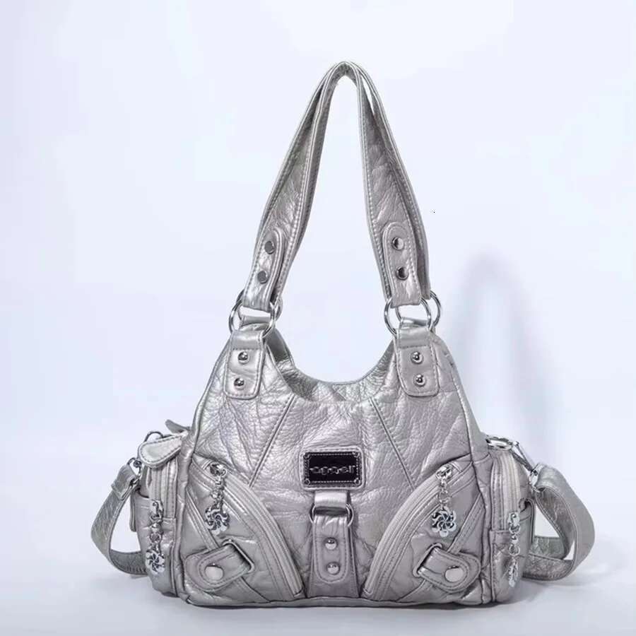 Women Handbags Soft Small Top-Handle Purse Fashion Satchel Multi-Pockets Shoulder Hobos Phone Pack Tote Bag