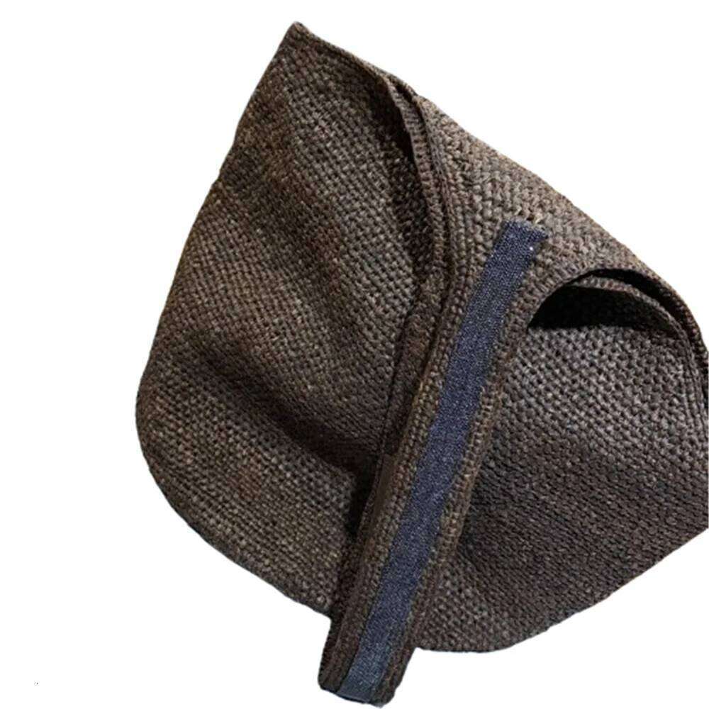 High Quality Fashion Beaded Straw Bucket Women Large Capacity Shoulder Bag Leisure Holiday