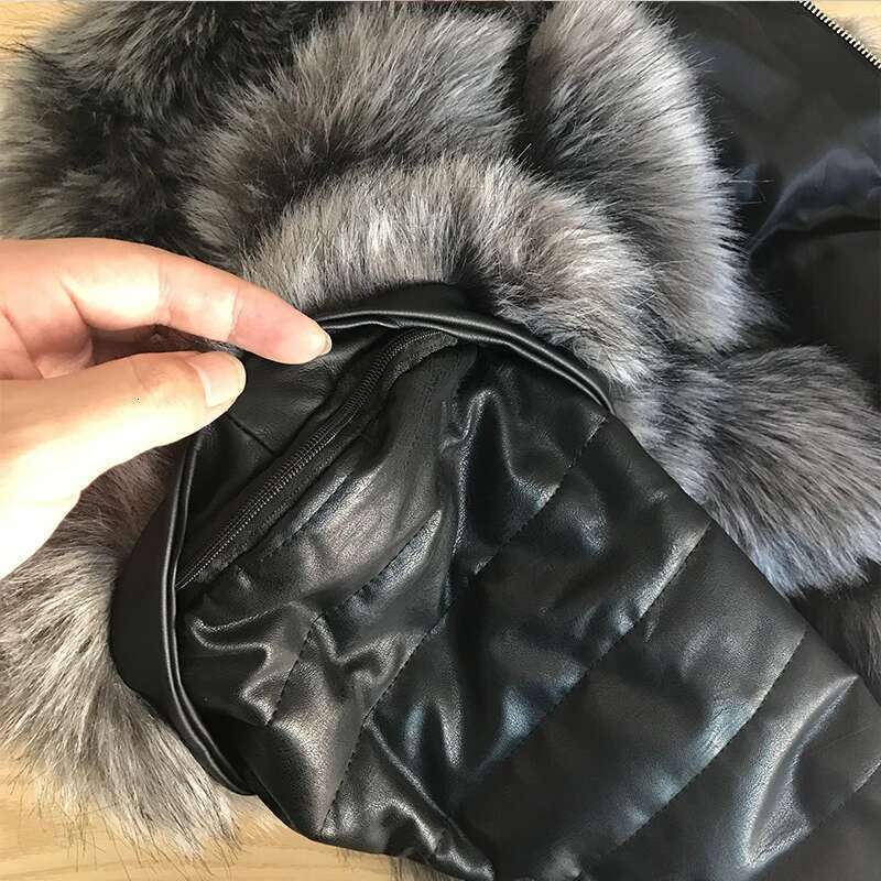 HJQJLJLS 2021 Winter Women Fashion Removable PU Sleeve Faux Coat Thick Warm Artifical Overcoat Female Fake Fur Jacket