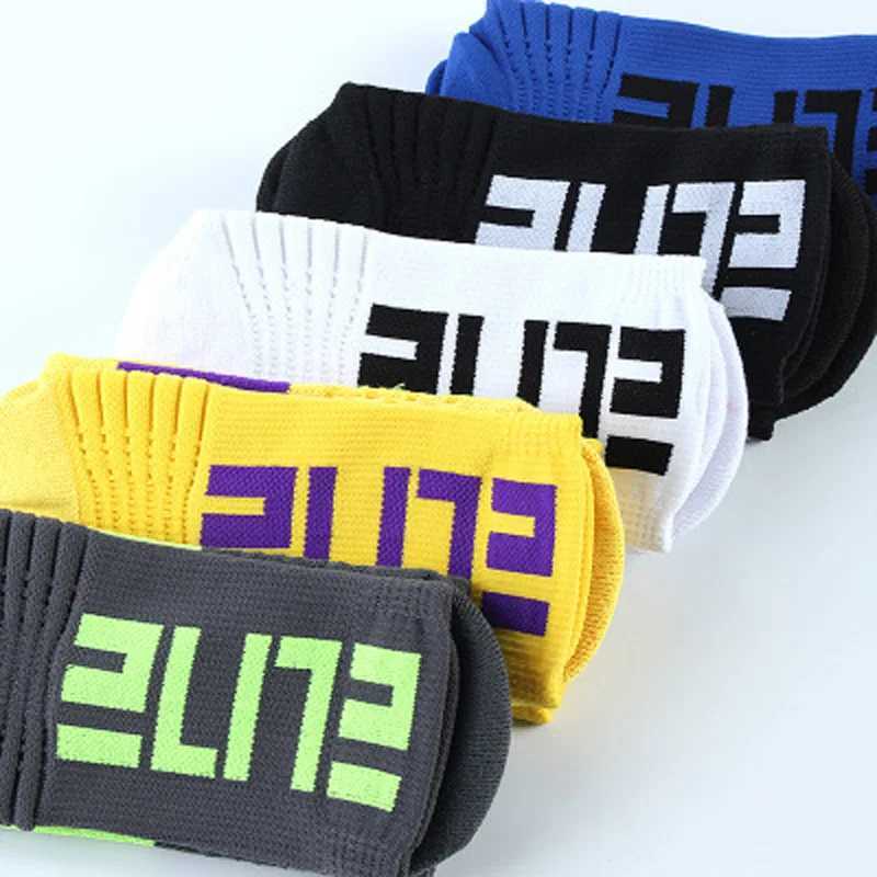 5Pairs Professional Cotton Basketball Socks Elite Thick Sports Socks Compression Durable Skateboard Towel Bottom Socks Stocking Z250610