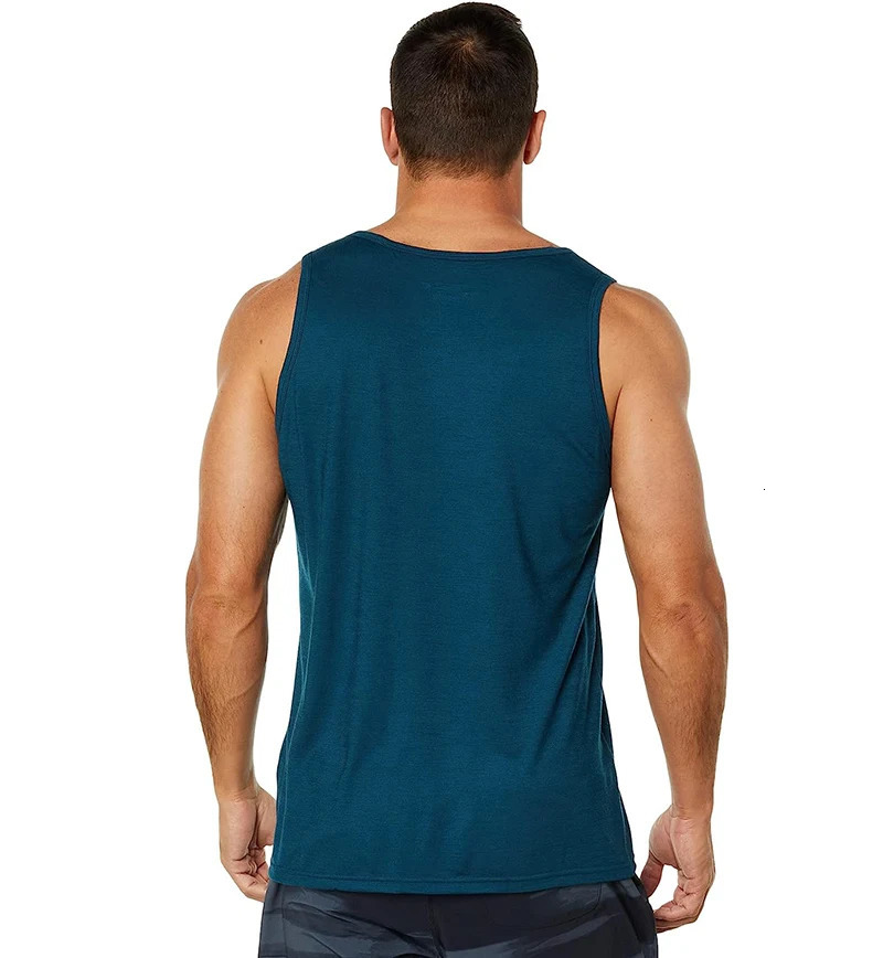 Mens Merino Wool Tank Top Active Sleeveless Undershirt Moisture Wicking Breathable AntiOdor Lightweight Base Layer 250609