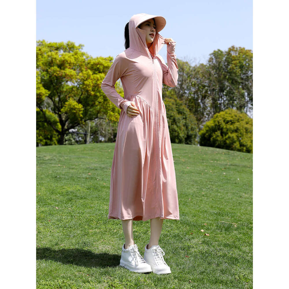 Designer Clothing 2025 Long Full Body For Women, Summer Ice Silk UV Skirt, Slim Fit Jacket With Large Brim Sun Protection Clothing