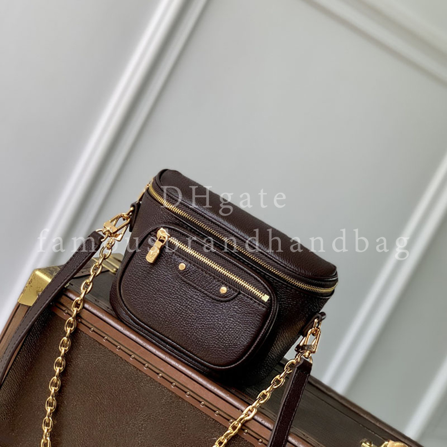 Exact Mirror Quality Women's Crossbody Bag Mini Bumbag Designer Belt Bag Cowhide Leather Shoulder Bag With Gift Box LB06A3