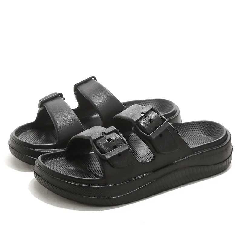 Double Band Slippers For Womens Men Summer EVA Cloud Sandals Woman Thick Platform Slides 2025 Mens Beach N Slip Flip Flops XJ250610