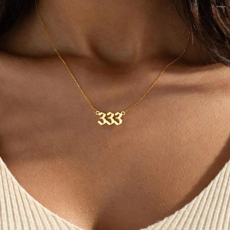 Pendant Necklaces Dainty Number Necklace Angel Year 111 222 333 444 555 666 777 888 999 Spiritual Gift For Mom