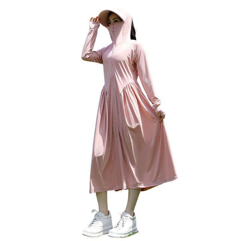 Designer Clothing 2025 Long Full Body For Women, Summer Ice Silk UV Skirt, Slim Fit Jacket With Large Brim Sun Protection Clothing