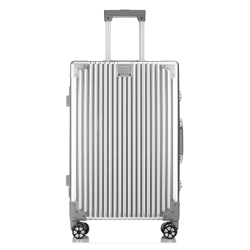 All-aluminum alloy aluminum-magnesium alloy luggage case 22-inch metal oversized suitcase