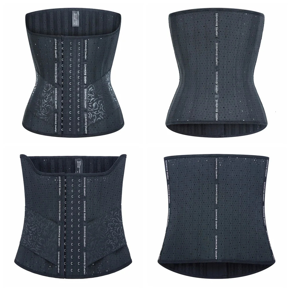 25 Steel Bones Latex Waist Trainer Body Shaper Long Torso Tummy Control Corset Shapewear Women Cincher Slimming Belly 250610