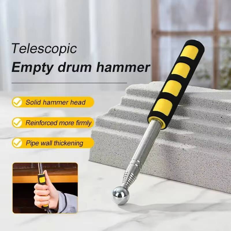 115/160Cm Multifunction Telescopic Self Defense Hammers Empty Drum Hammer Rod Inspection Room Tools Metel Test
