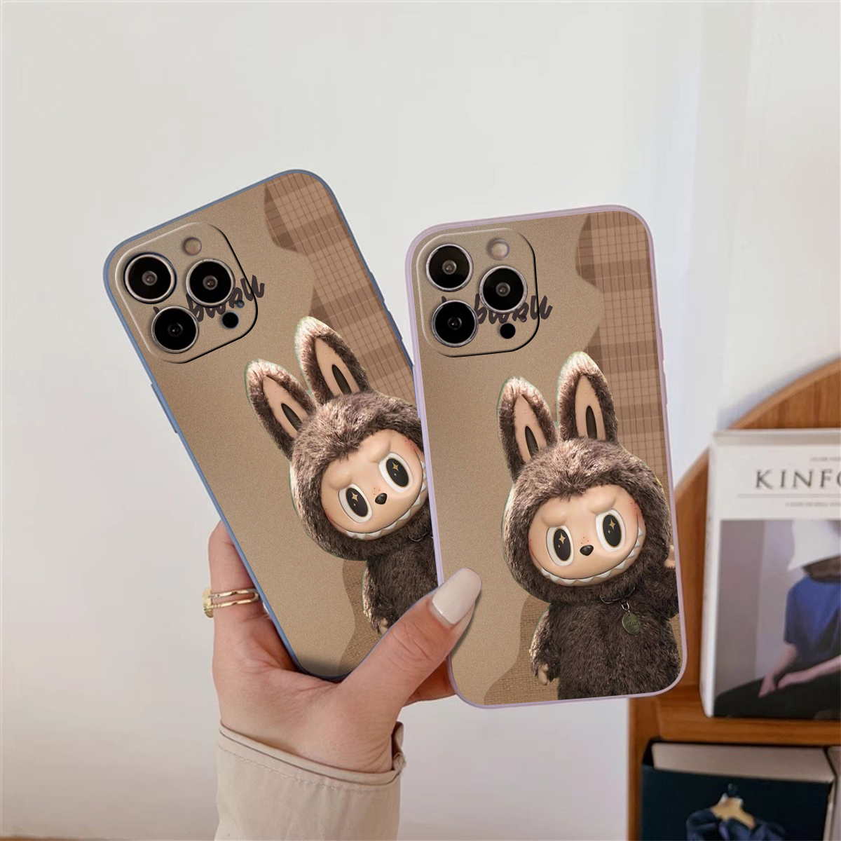 Illuminating Labubu Eared Mobile Accessory: Customized IMDCover Fits Multiple iPhones