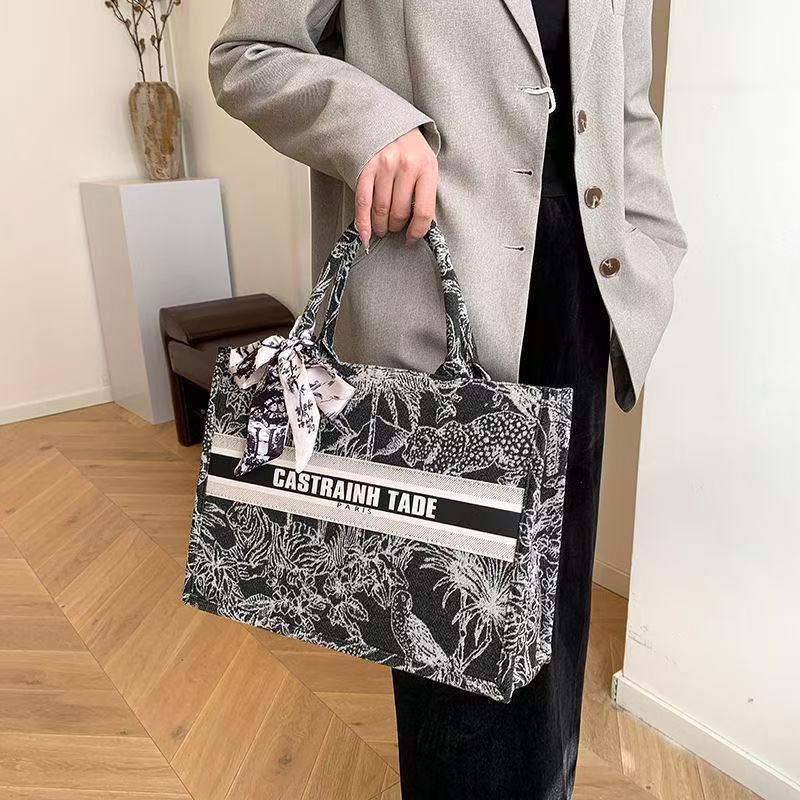 Designer Bag Fashion Large Canvas Tote Shoulder Crossbody Bag Classic Unisex Travel Beach Shopping Purse