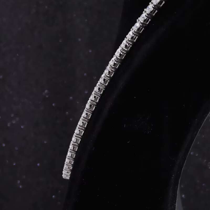 OACOCA Tennis Necklace Gold Plated 3mm Moissanite Diamond Necklace Low MOQ Hip Hop Men Jewelry