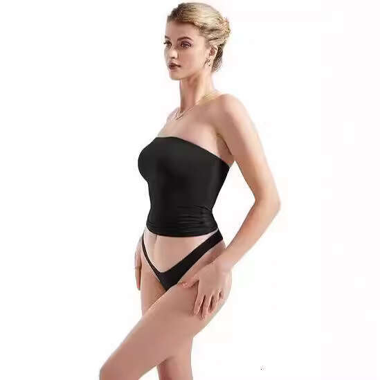 Women's Summer Inner Wear Backless Two-Piece Set Basic Vest Sexy Hot Girl Tube Top Women B5