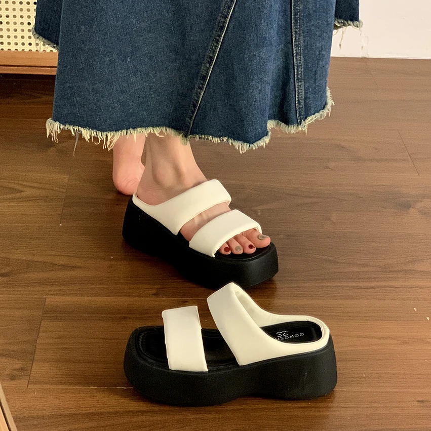 Slippers Women Summer Slides On A Wedge Female Shoes Platform House Slippers Platform Shoes Slides Slipers Women On A Wedge 250609