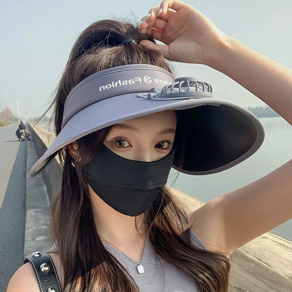 Solar Fan Hat Men and Women Solar Powered Fan Hat USB charging 5 Levels of Fan Speed 5-10 H Work Solar and Fan Hat for Fishing 250529