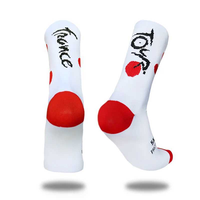 New Cycling Socks Letter Sports Socks Breathable Compression Outdoor Pro Competition Bike Socks Men Calcetines Ciclismo Z250610