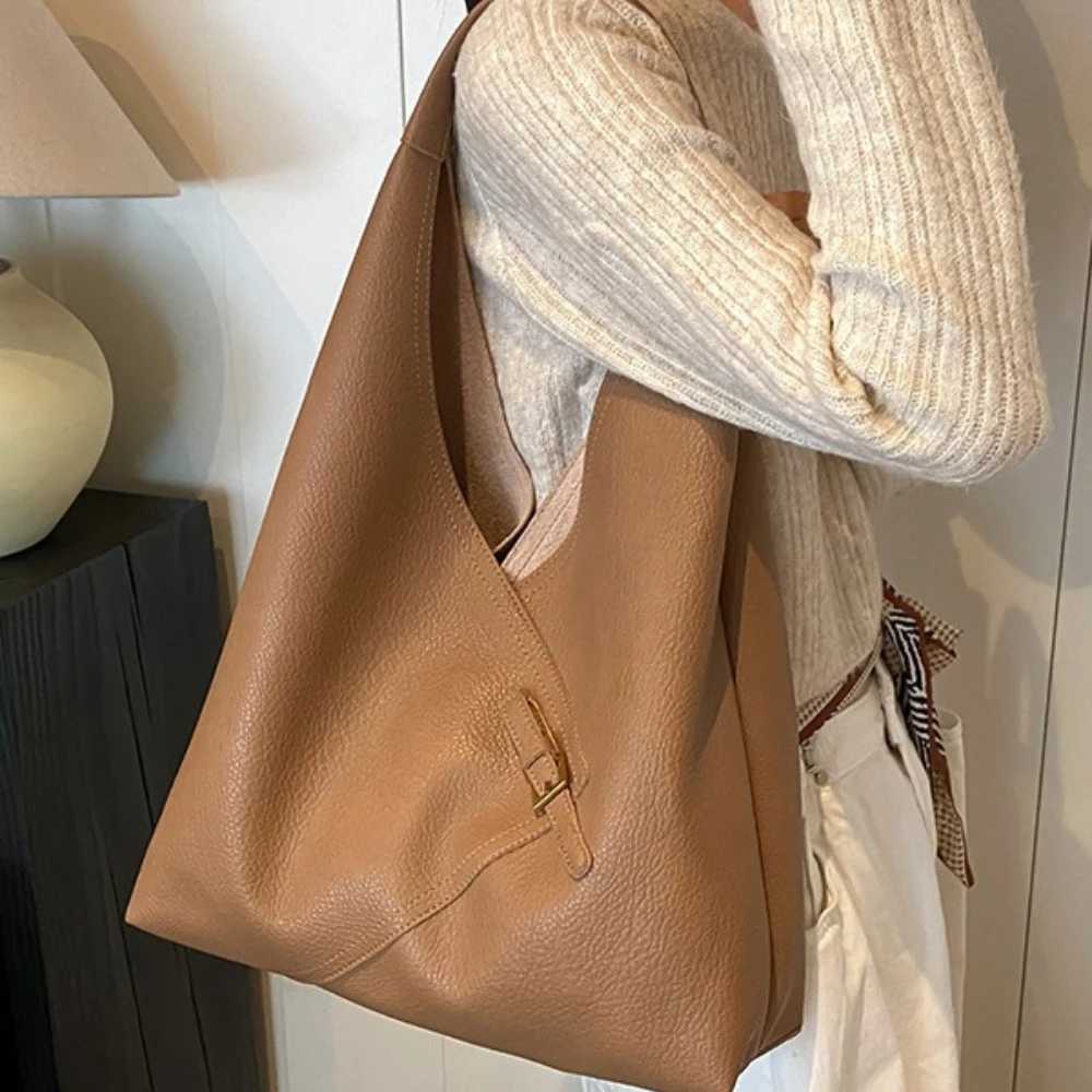 Lychee Pattern 2-IN-1 Shoulder Bag Set for Women Soft PU Leather Large Capacity Shopper Totes 2025 Latest Winter Handbags Bag XJ250610