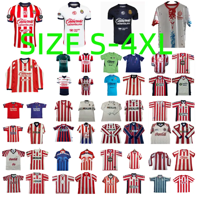 2025 2026 Chivas CD Guadalajara Soccer Jerseys A.VEGA I.BRIZUELA E.GUTIERREZ C.CALDERON A.ZALDIVAR ALVARADO F.BELTRAN J.MACIAS 95 96 97 98 99 00 01 02 03 06 07 football shirt