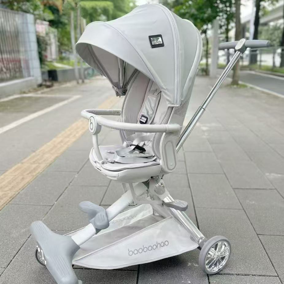 Two-Way V16 Folding Baby Stroller for Newborns - Light Weight, Easy-to-Carry Design Allows Sit-Up and Lie-Down Positioning