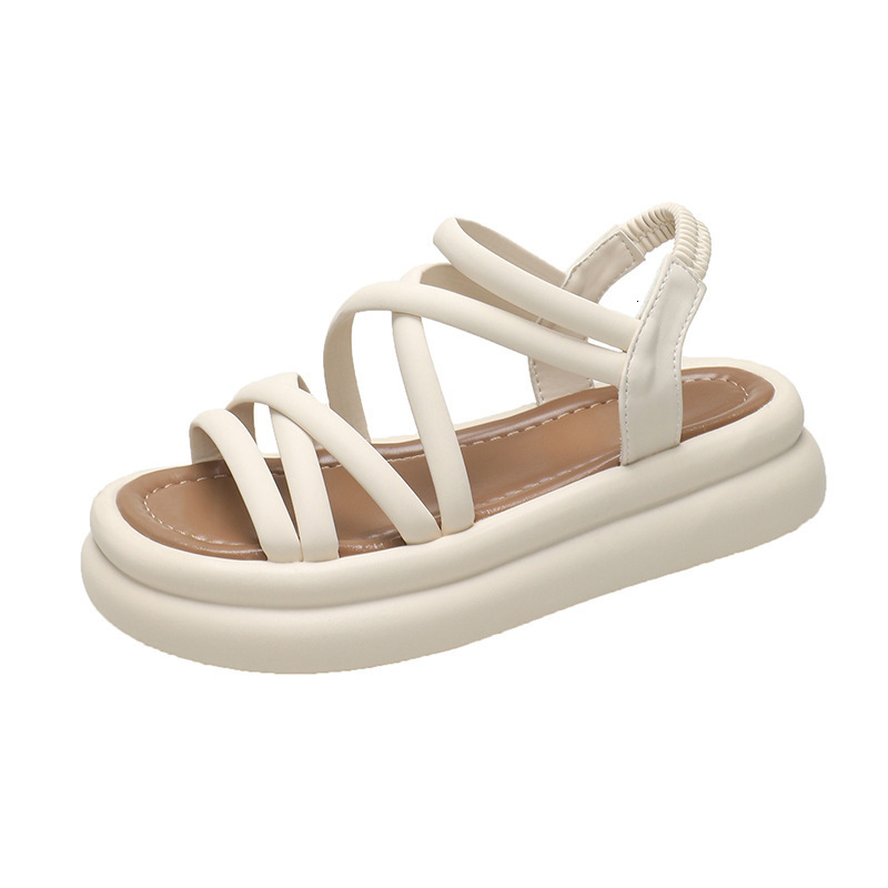 Roman Sandals For Women Thick Sole Summer New sandal Casual Versatile Fashion Fairy Style Palm Anti Slip Beach Shoes Ddmysaturn