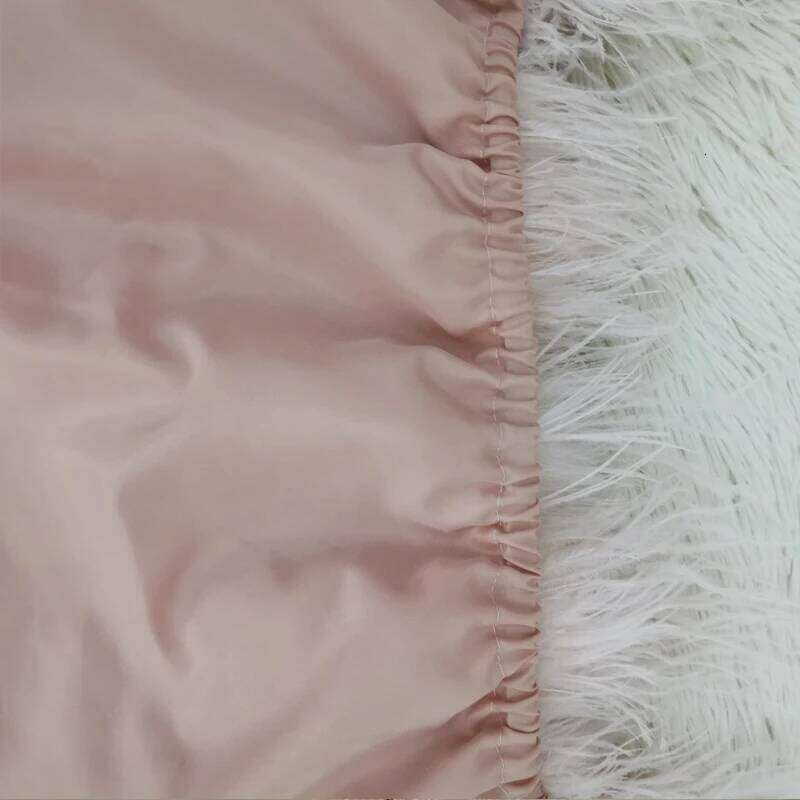 Sexy 100% Natural Hair Short Sleeves Women's Coat Low Chest Off Shoulder Dress Real Ostrich Fur Mini Skirt