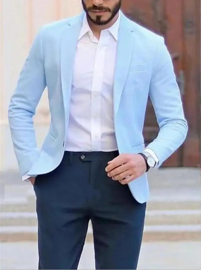 Spring and Autumn Fashion Mens Comfortable Cotton Hemp Solid Color Jacket Casual Wear Resistant Suit 250610