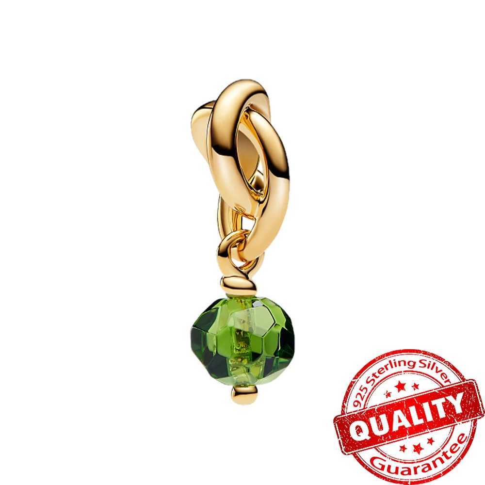 Classic 925 Sterling Silver 12 Month Birthstone Eternity Circle Dangle Charm Fits Original Bracelet For Family Birthday Gift XJ250611