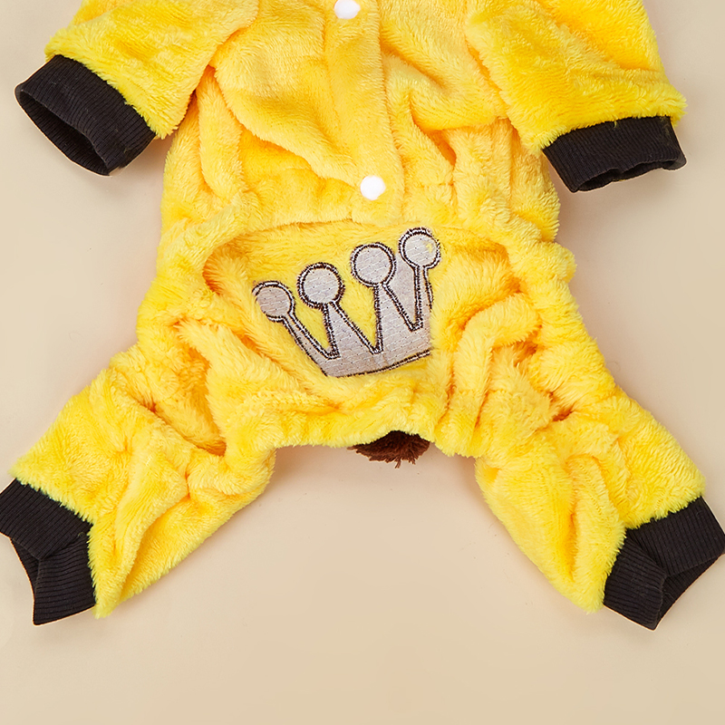 Cute Pet Transformable Embroidered Lion Costume