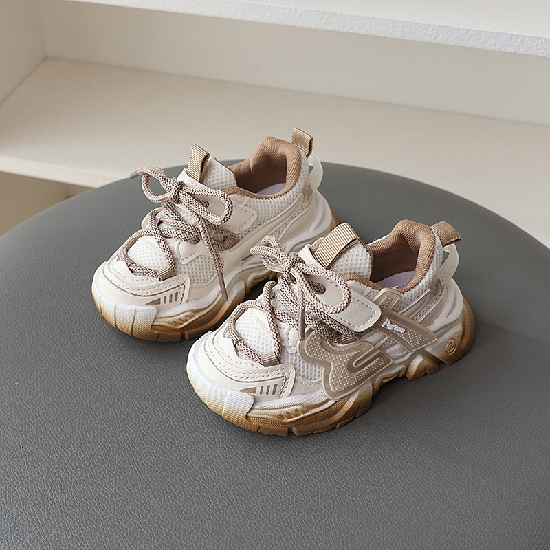 Ddmyshoesvip Sports Spring And Autumn Mesh Breathable Casual Boys Dad Girls Baby children's shoes Single Shoes