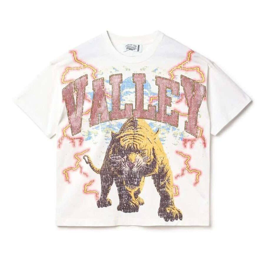 Summer American Style Dark Print Washed Vintage Street Loose Oversize Hip Hop Skateboard Short Sleeve T-Shirt