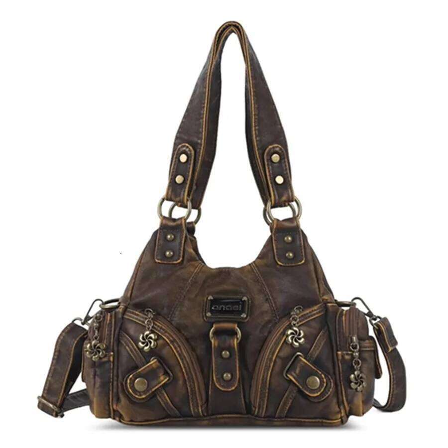 Women Handbags Soft Small Top-Handle Purse Fashion Satchel Multi-Pockets Shoulder Hobos Phone Pack Tote Bag