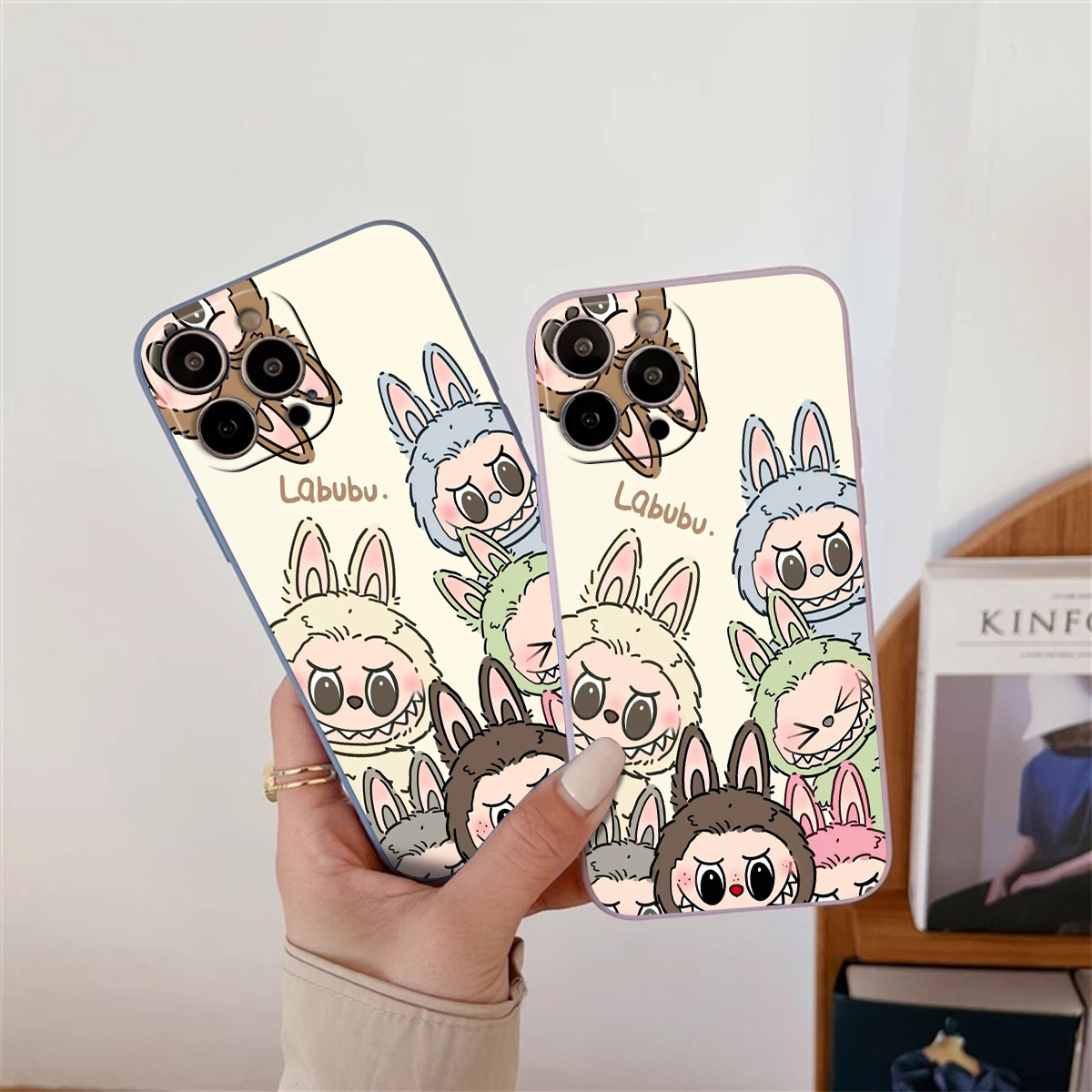 Cartoon Cute Labubu Soft Phone Case for Samsung Galaxy S25 S21 S22 S23 S24 Ultra S20 FE S10 Plus Note 10 20 Ultra